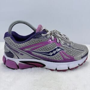 Saucony Ignition 5 Womens Running Walking Athletic Shoes Pink Purple Size 7